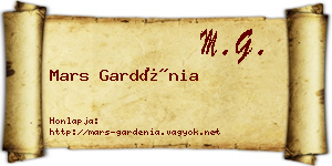 Mars Gardénia névjegykártya